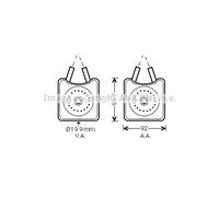 Radiatore olio motore raffreddato ad acqua VN3215 AVA QUALITY COOLING per VW
