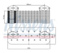 Radiatore olio NISSENS 90757