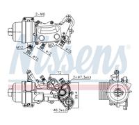 Radiatore olio NISSENS 90992