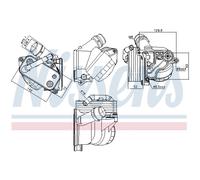 Radiatore olio NISSENS 91322