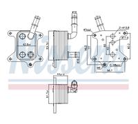 Radiatore olio NISSENS 91425