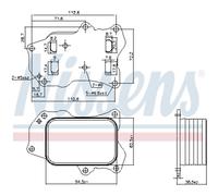 Radiatore olio NISSENS 91426