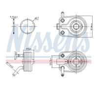 Radiatore olio NISSENS 91447