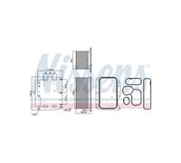 Radiatore Olio NISSENS Per Nissan Interstar Vauxhall Movano 93168067