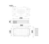 Radiatore olio, olio motore MAHLE CLC 302 000S VOLVO B5 4.764 2008-