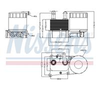 Radiatore olio, olio motore NISSENS 90706