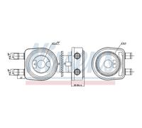 Radiatore olio motore Acciaio 90780 NISSENS