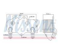Radiatore olio motore raffreddato ad acqua 90781 NISSENS per OPEL SAAB
