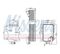 Radiatore olio, olio motore NISSENS 90807