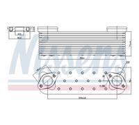 Radiatore olio, olio motore NISSENS 90827