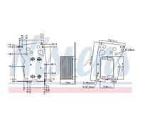 Radiatore olio, olio motore NISSENS 90902