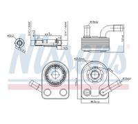 Radiatore olio, olio motore NISSENS 90972