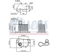 Radiatore olio, olio motore NISSENS 90981