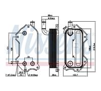 Radiatore olio motore raffreddato ad acqua 91117 NISSENS per TOYOTA LEXUS