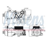 NISSENS Radiatore Olio Adatto A per Ford Fiesta VI Transit Connect V408 Scatola