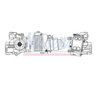 Radiatore olio motore raffreddato ad acqua 91244 NISSENS per VW MAN