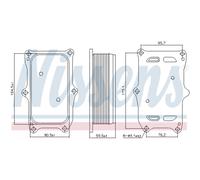Radiatore olio, olio motore NISSENS 91256