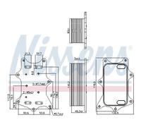 Radiatore olio, olio motore NISSENS 91275
