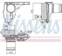 Radiatore olio, olio motore NISSENS 91329 per DEFENDER Cabrio (L316) 2.2 2011-