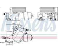 Radiatore olio, olio motore NISSENS 91339 RENAULT TALISMAN (LP_) 1.6 2015-2022