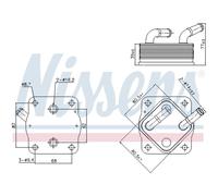 Radiatore olio, olio motore NISSENS 91378