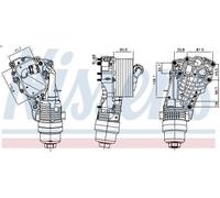 Radiatore olio, olio motore NISSENS 91399 per BMW X1 (F48) 2 2015-2022
