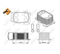 Radiatore olio, olio motore NRF 31338