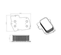 Radiatore olio, olio motore NRF 31826
