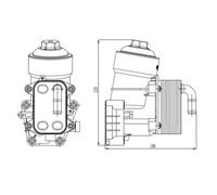 Radiatore olio, olio motore NRF 31838