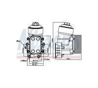 Radiatore Olio Per NISSENS Seat Altea Alhambra Fabia II 03L115389B 03L115389C