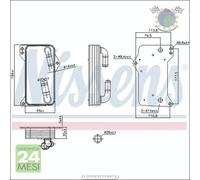Radiatore olio scambiatore Nissens per AUDI TT Q3 Q2 A3 A1 CUPRA FORMENTOR ATEC