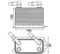 MAHLE CLC 228 000P Radiatore olio, Cambio automatico