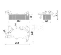 MAHLE CLC 286 000P Radiatore olio, Cambio automatico