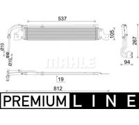 Radiatore olio, cambio automatico MAHLE CLC 288 000P