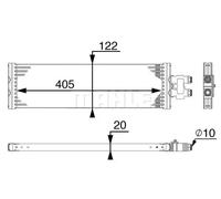 Radiatore olio, cambio automatico MAHLE CLC 64 000P