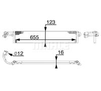 Radiatore olio, cambio automatico MAHLE CLC 71 000P