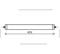 Radiatore olio servosterzo MS3531 AVA QUALITY COOLING per MERCEDES-BENZ VIANO