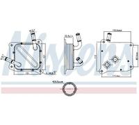 Radiatore olio, cambio automatico NISSENS 91181