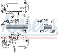 Radiatore olio servosterzo raffreddato ad acqua Alluminio 91480 NISSENS per BMW