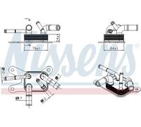 NISSENS 91529 Radiatore olio, Cambio automatico