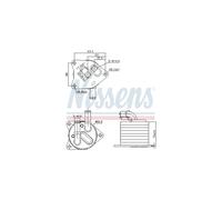 Radiatore Olio Trasmissione Automatica Per Fiat Scudo 9824606980 NISSENS