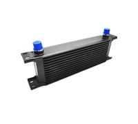 Radiatore Olio Universale 13 RIGHE AN8 Argento NERO Alluminio Oil Cooler Engine Radiator(Black)