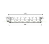 Prasco Radiatore per Audi A4 (B8) 2007-2015, A8 (4H) 2010-2013, A5 (8T38F7) 2007-2011