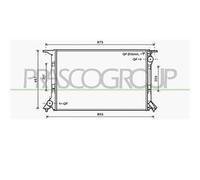 PRASCO AD620R007 Radiatore motore