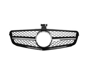 Radiatore Per BENZ W204 Griglia Anteriore | Per C43 07-14 Paraurti Anteriore Griglia Mesh Gloss Black ABS Sostituzione Sportiva Accessori Tuning(C)