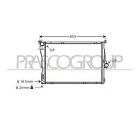 Radiatore Per Bmw X3 - E83 Dal 2004 Al 2007 Bm802r005 17113400013
