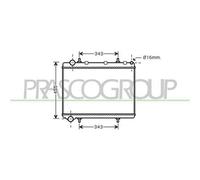 Radiatore Per Citroen C4 Dal 2004 Al 2008 Ci424r006 1330s0