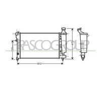Radiatore Per CITROEN SAXO Dal 1999 Al 2004 CI023R002 1330A8