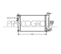 Radiatore Per Citroen Zx Dal 1991 Al 1997 Ci032r020 1301k1