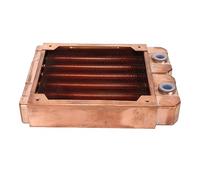 Radiatore per computer di raffreddamento ad acqua, tubo rotondo in rame rosso, 7 mm, filettatura G1/4, scambiatore di calore liquido per computer, sistema di raffreddamento ad acqua resistente alla